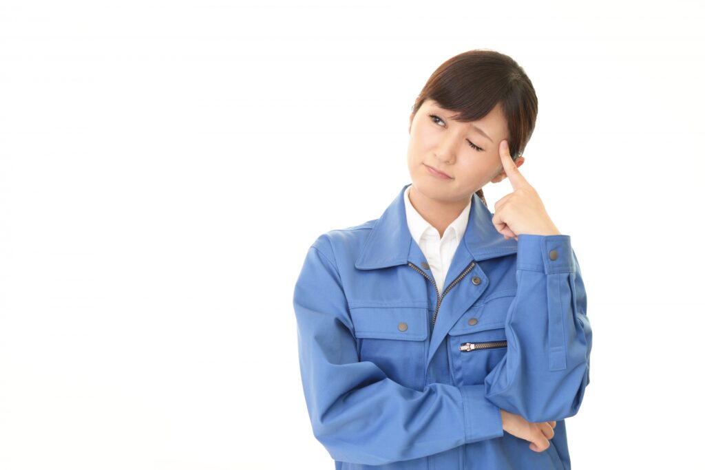 困っている女性